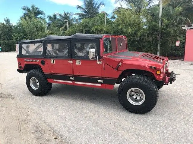1968 hummer h1 open top 43000 miles red automatic