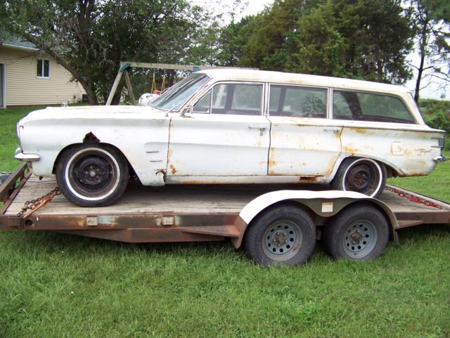 1962 pontiac tempest safari wagon rat rod patina shop surf wagon