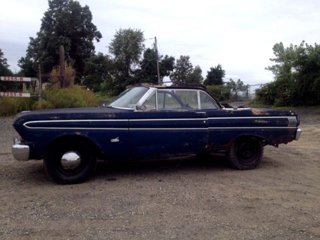 1964 ford falcon convertible, original factory 4 speed and v8 ! "no reserve"