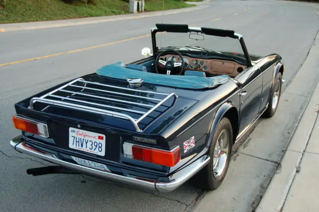 rare original sapphire blue triumph tr6 convertible