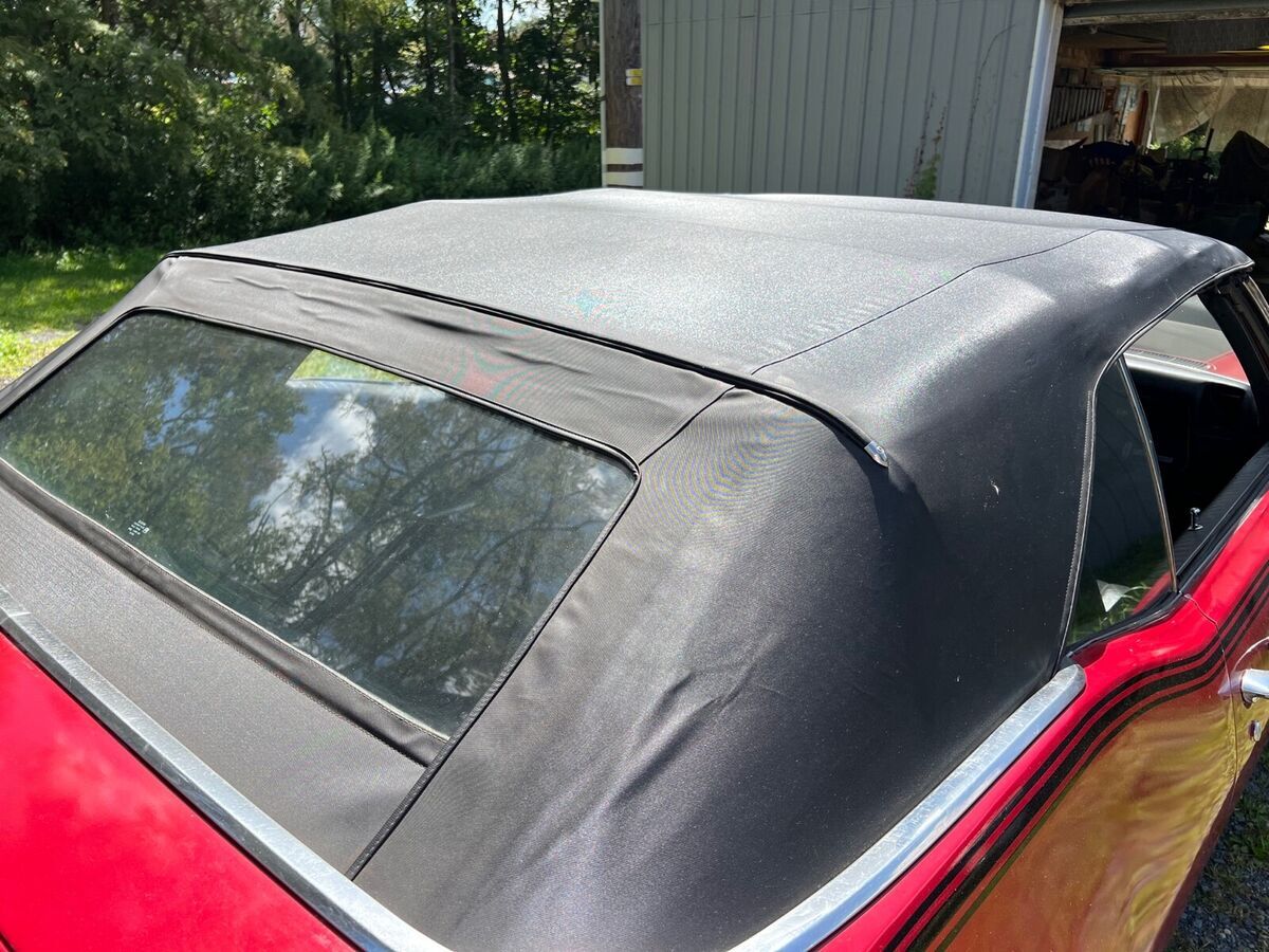 1969 oldsmobile cutlass s convertible red rwd automatic black