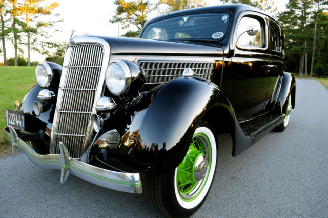 1935 ford slantback - british embassy car, very rare, hot street rod, flathead!