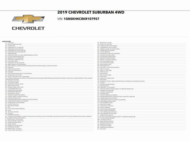 2019 chevrolet suburban lt