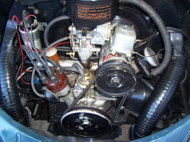 1956 vw beetle with semaphores and original 6 volt