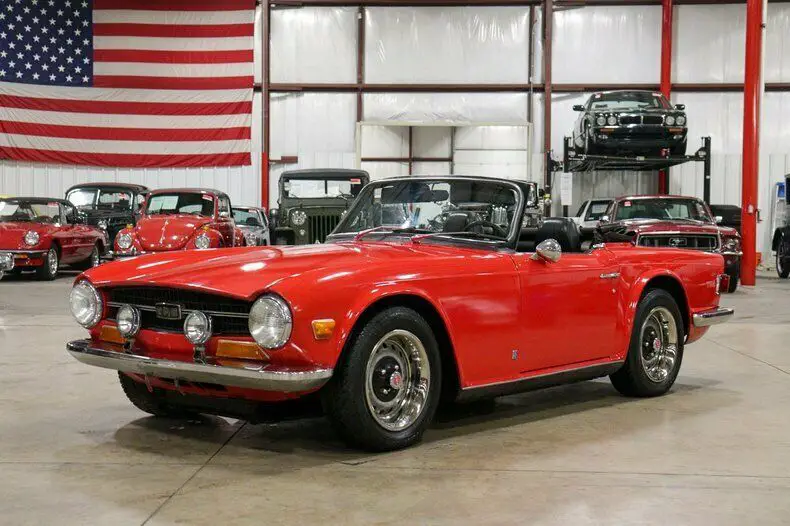 1972 triumph tr6 88607 miles pimento red convertible 2.5l i6 manual