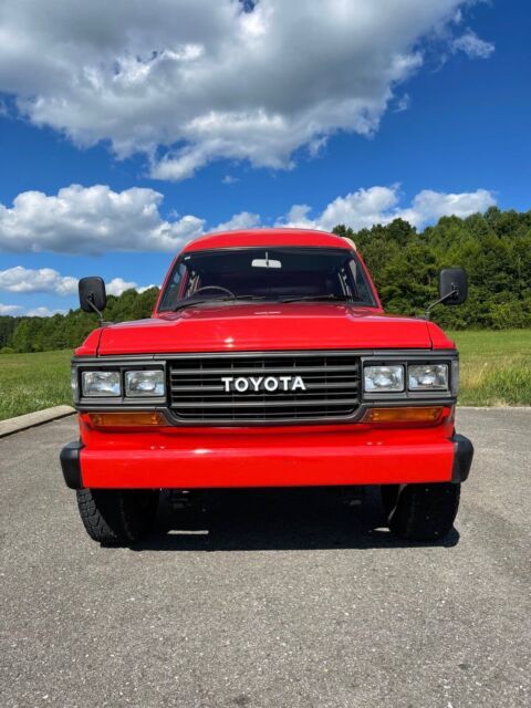 1989 toyota land cruiser red 4wd manual