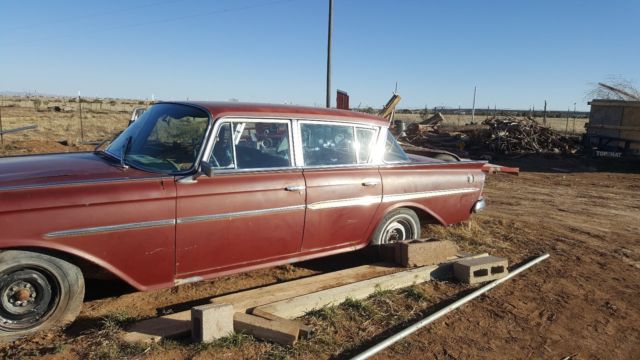 amc-1961 rambler ambasador custom series sedan v-8
