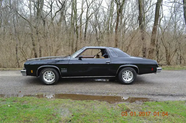 1975 cutlass supreme 350 one owner low miles original metal beautiful black