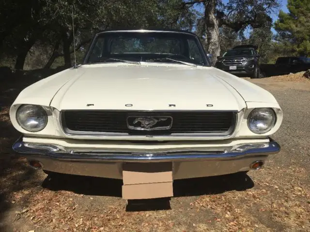 1966 mustang coupe true pony interior, california car, wimbledon white
