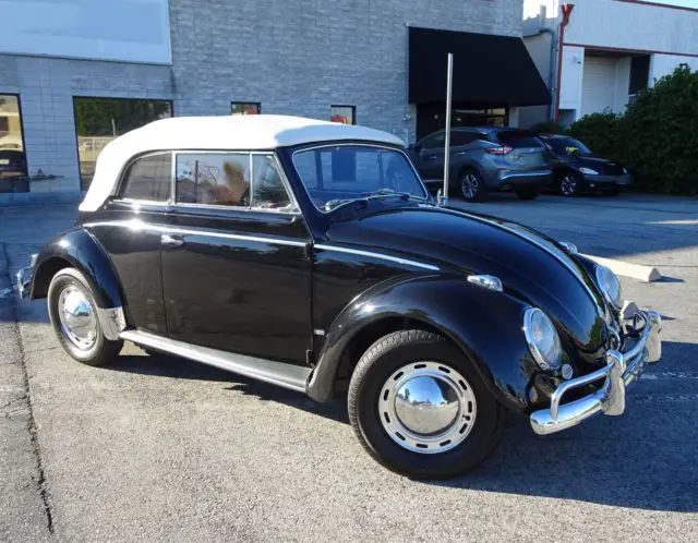 1958 volkswagen karmann kabriolett convertible fully restored classic vw bug blk