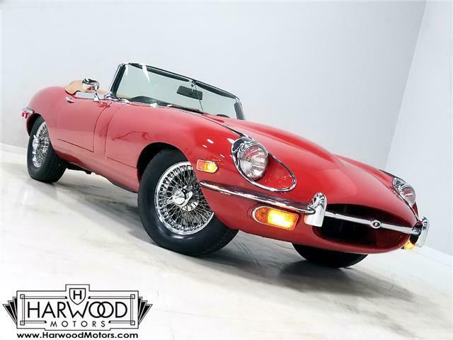 1969 jaguar xke series ii ots 96222 miles signal red 4.2 liter dohc inline-6 4