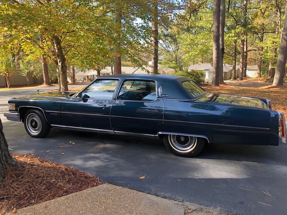 1976 cadillac brougham blue rwd automatic d elegante
