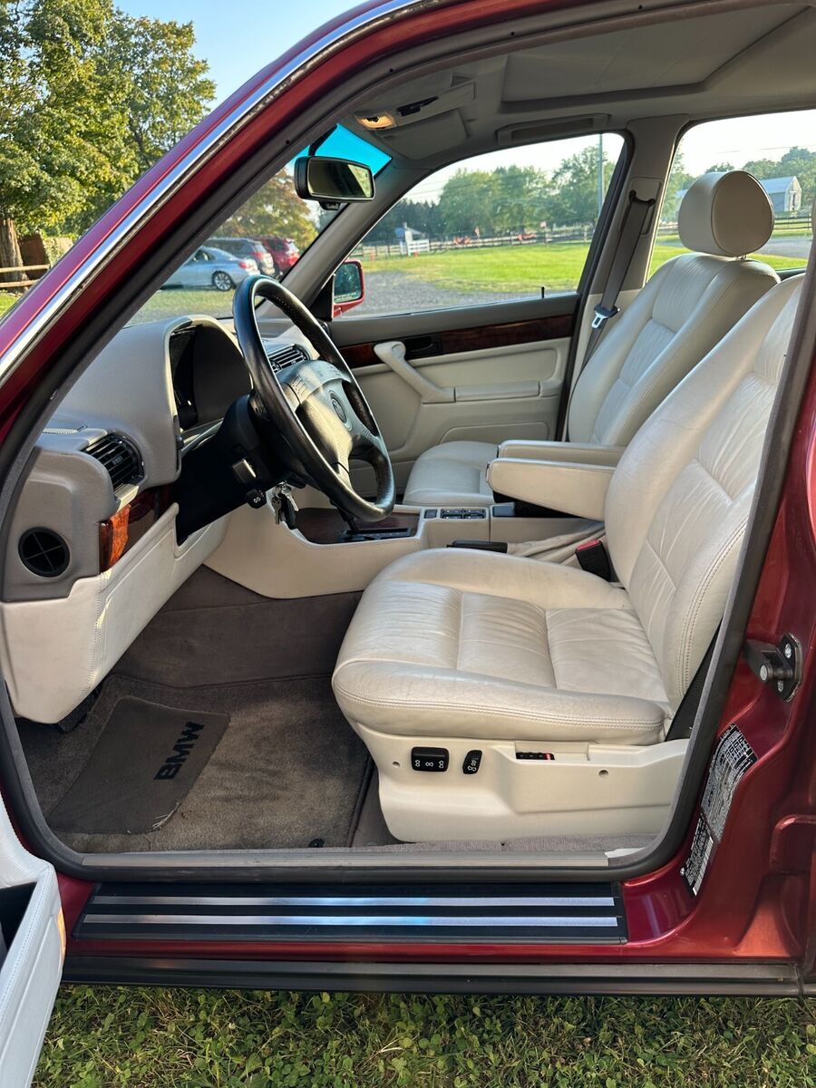 1991 bmw 750 il e32 v12 in calypso red rare low mileage garage kept original car