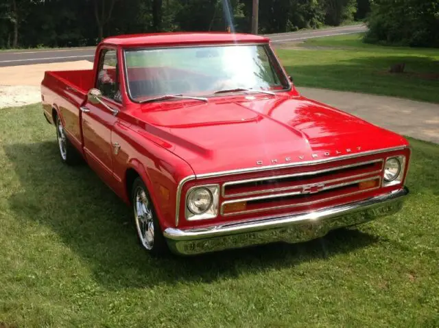 1968 chevrolet c/k 10 street rod, classic truck 920 miles red 350 automatic
