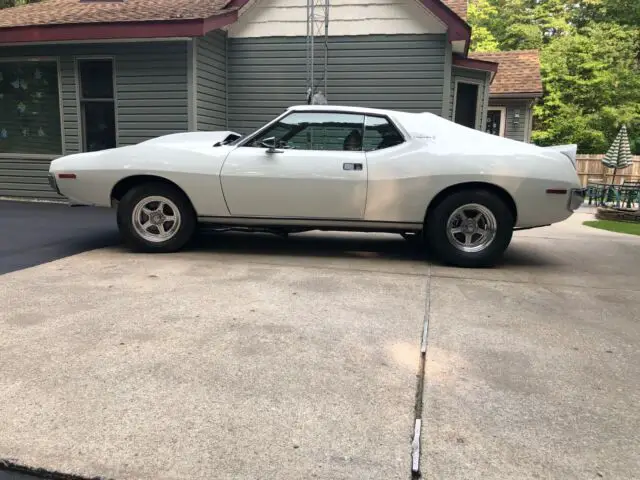 1974 amc javelin coupe white rwd automatic amx