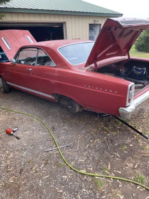 1966 ford fairlane coupe red rwd manual fairlane