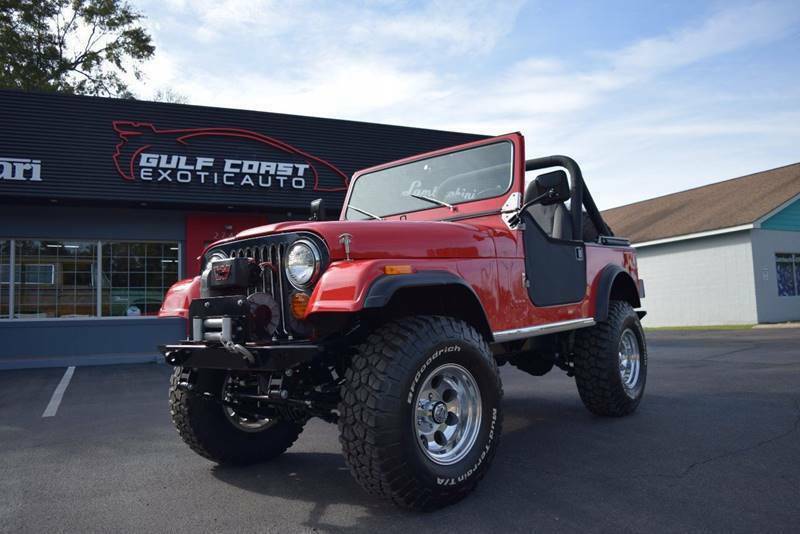 1980 jeep cj-7 29100 miles red suv 401 amc automatic