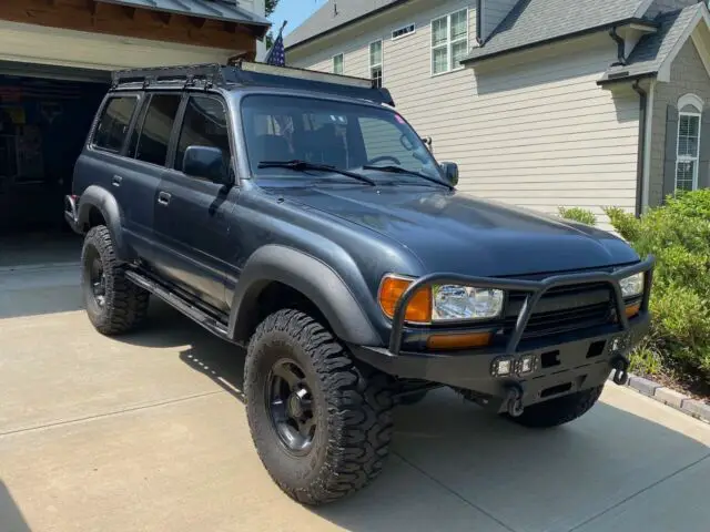1994 toyota land cruiser 80 factory axle lockers, lift kit, armor, roof rack