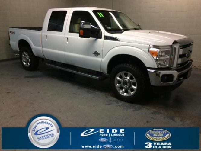 2011 ford f-350 super duty lariat 4x4 lariat 4dr crew cab 8 ft. lb srw pickup for sale in bismarck, north dakota