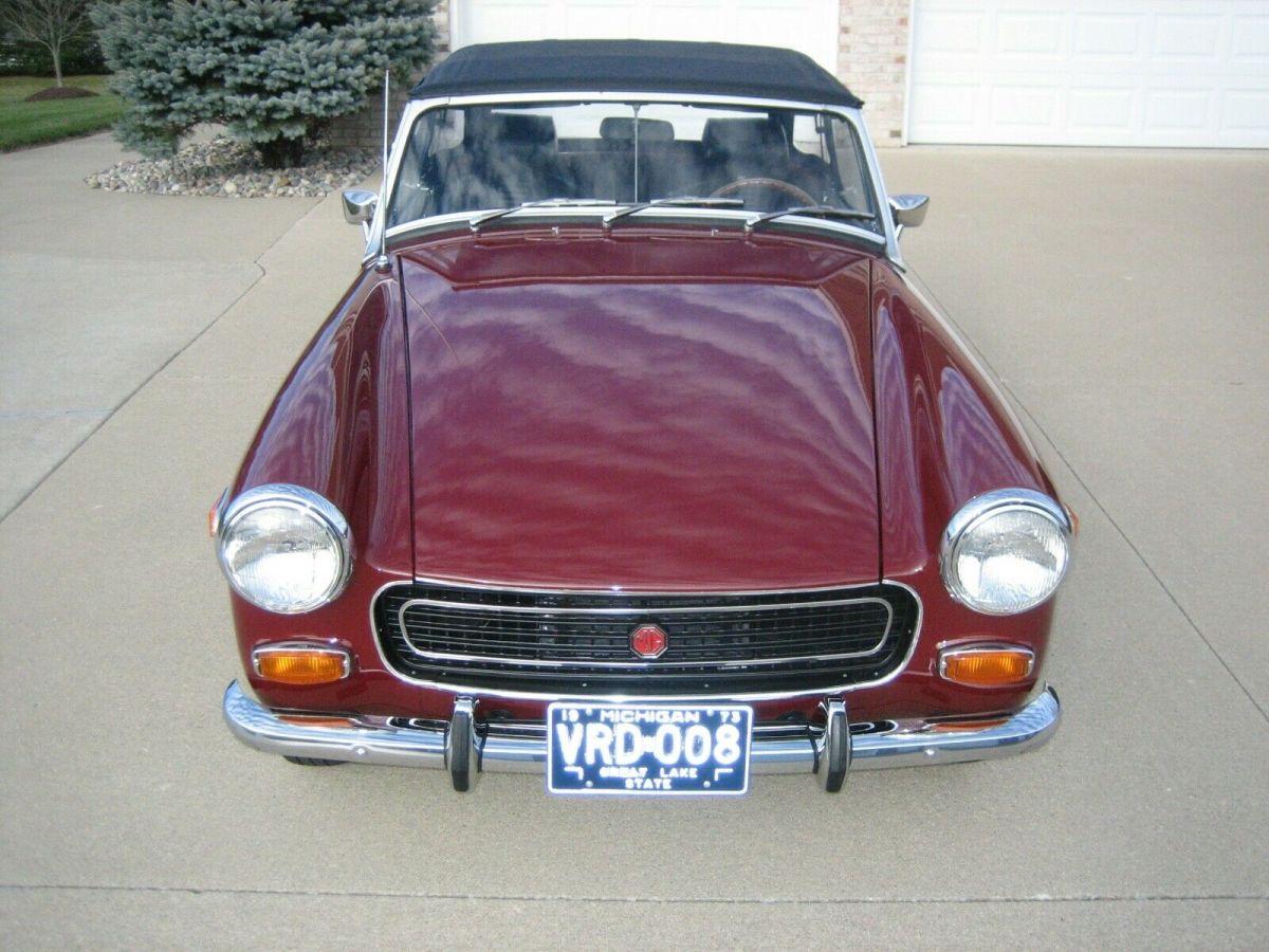 mg midget car 2 door convertible restored