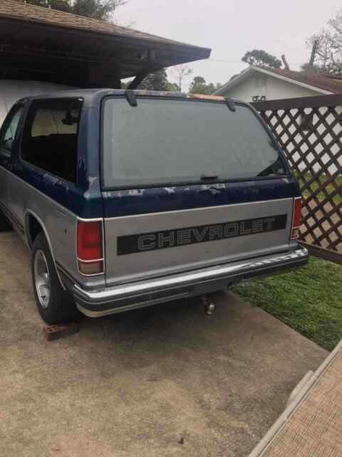 1990 chevrolet s10 blazer suv blue rwd manual s10