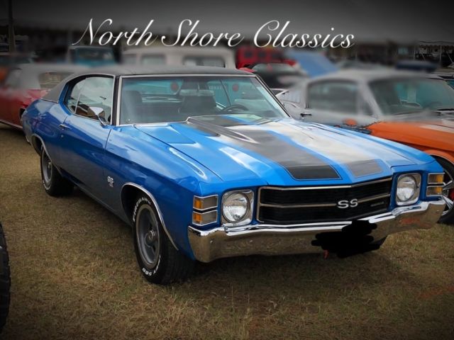 1971 chevrolet chevelle -ss-big block 454-cowl induction hood-nice paint