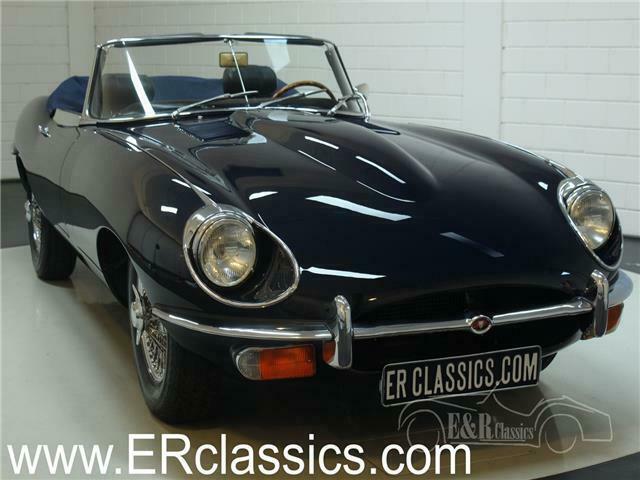 1969 jaguar e-type cabriolet 11,167 miles blue 4235 manual