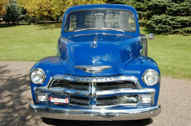 beautifully restored example of a '54 chevy pickup!