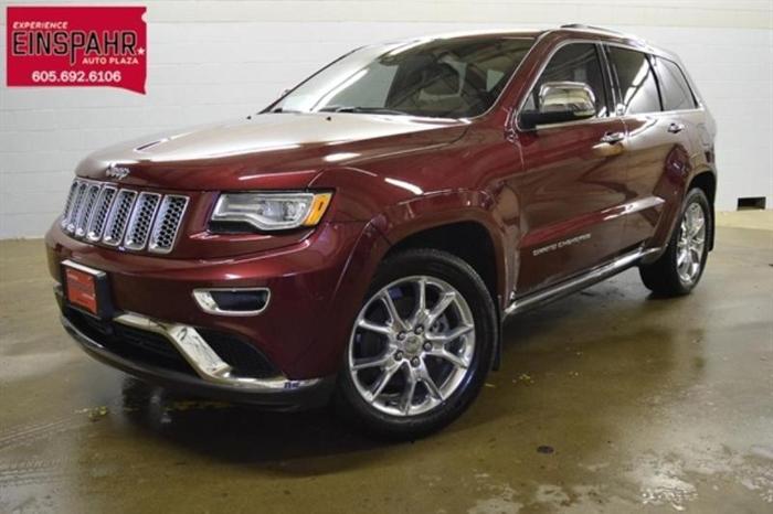 2016 jeep grand cherokee summit 4x4 summit 4dr suv for sale in brookings, south dakota