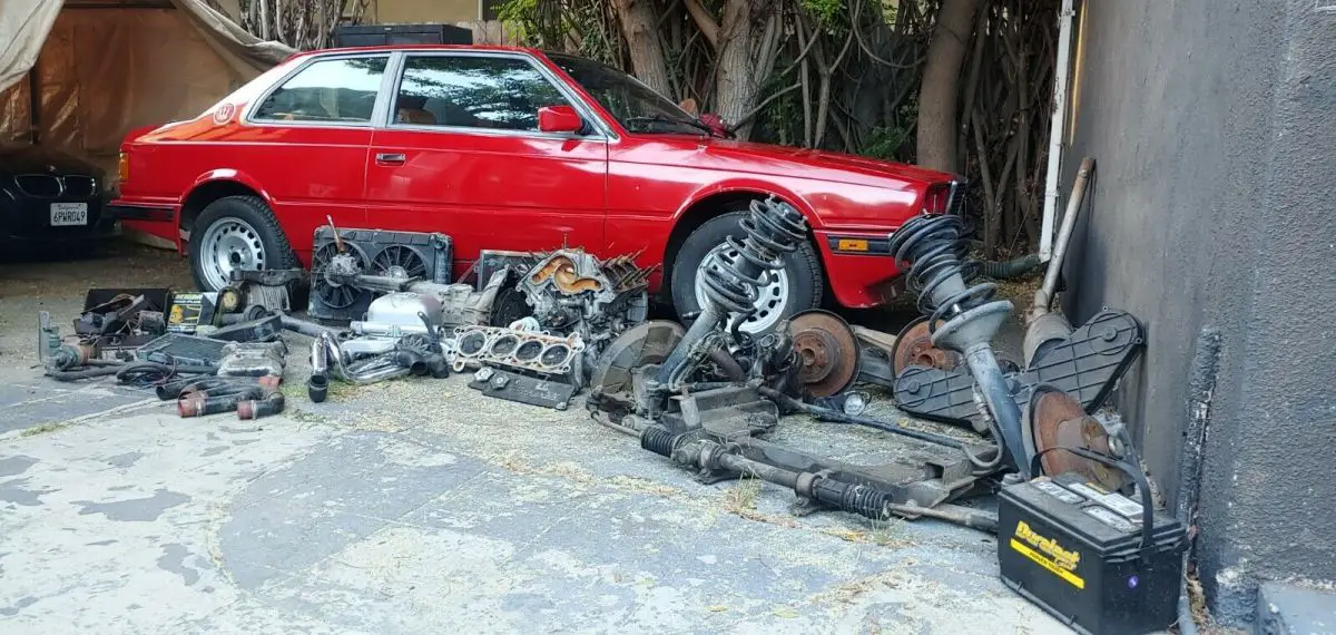 1985 maserati biturbo w/ all spare parts (5spd swap, intercooler, much more!)