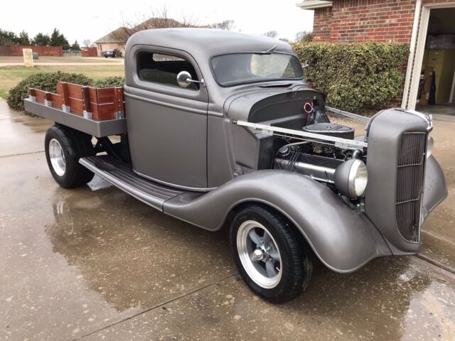 1936 ford f100 pickup grey rwd automatic custom flatbed
