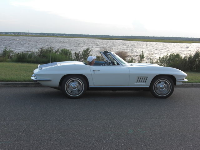 original 327/300 hp, 4 speed ermine white. stunning