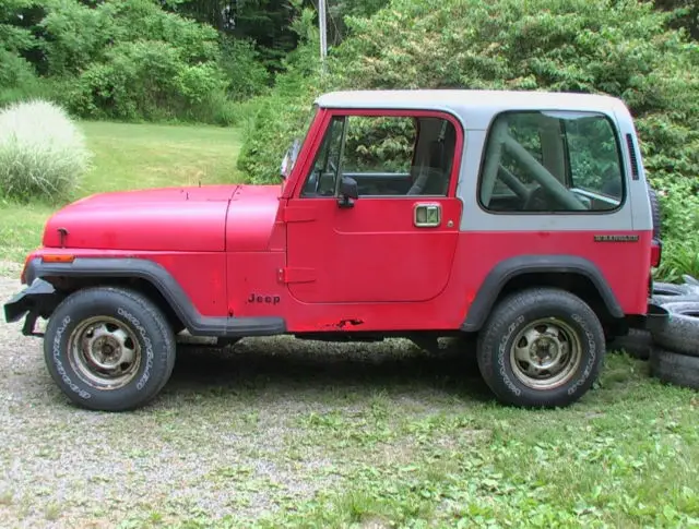 1989 jeep wrangler yj base sport utility 2-door 4.2l 120k miles solid warhorse!!