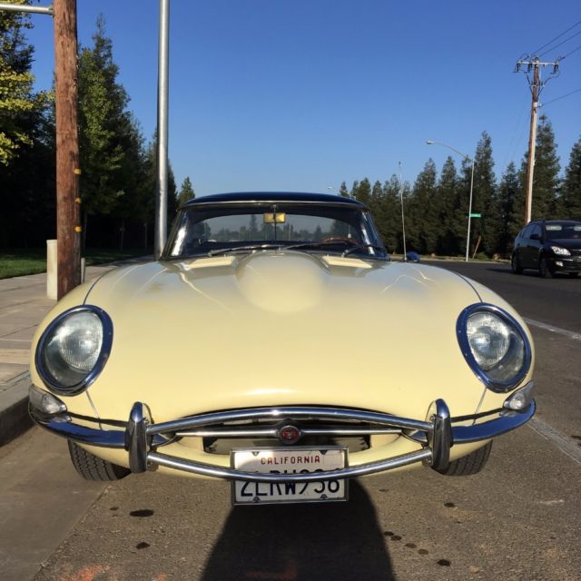 1967 jaguar xke 0 primrose yellow roadster