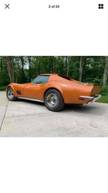 1972 chevrolet corvette 454 orange