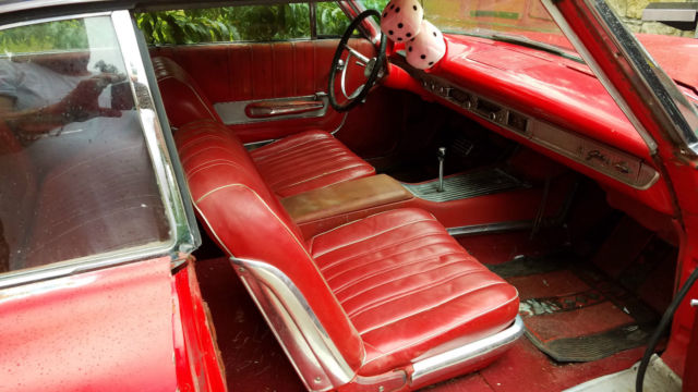 1963 ford galaxie xl 390 base 6.4l 1963 1/2 red on red original 84k miles !