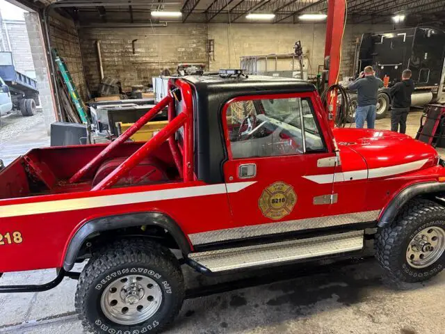 1982 jeep scrambler suv red 4wd automatic cj8