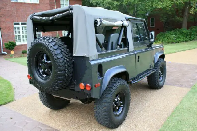 1985 land rover defender d90 nas clone v8 automatic soft top