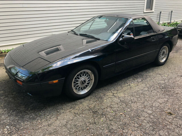 1988 mazda rx-7 convertible black 5 speed with rotary engine