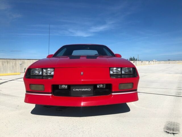 1988 chevrolet camaro iroc z convertible 54,250 miles red 5.0l v8 ohv automatic