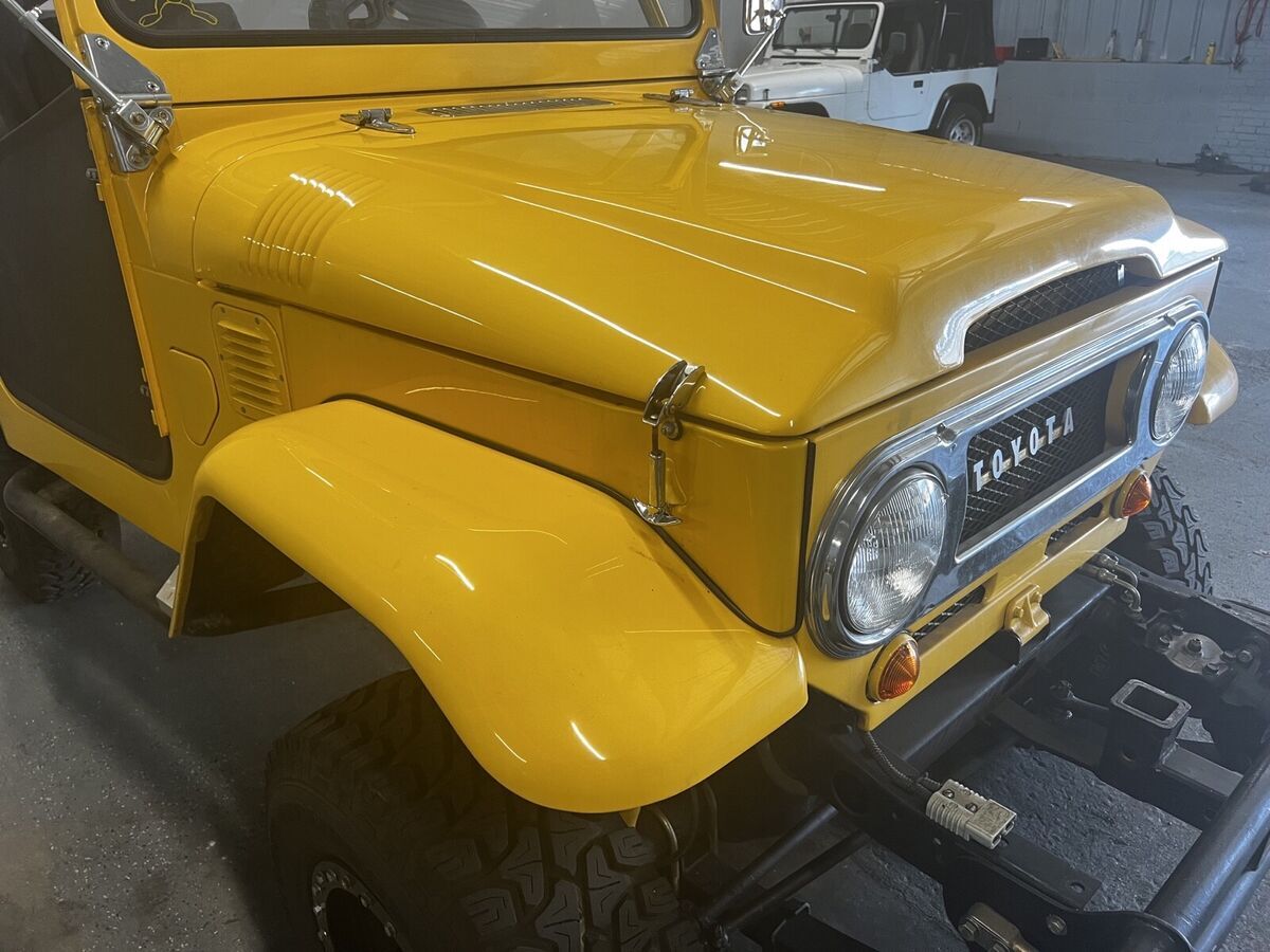 1967 toyota land cruiser suv yellow