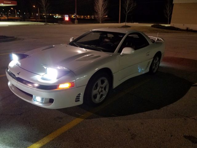 1991 mitsubishi 3000gt vr4 white/red int. 77k miles, led conversion, no mods