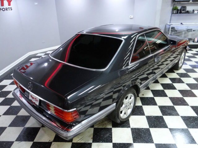 1989 mercedes benz 560sec coupe rust free texas car cold a/c full black leather!