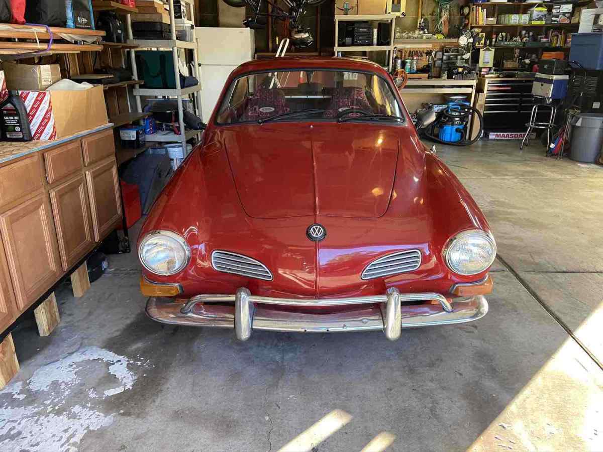 1970 volkswagen karmann ghia sportscar red rwd manual coupe