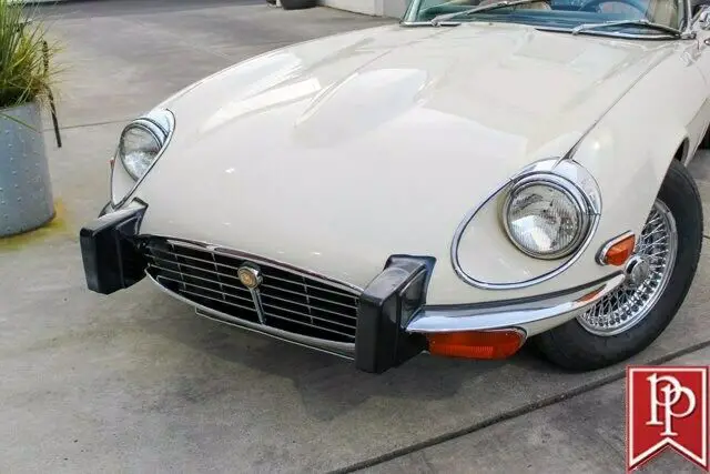 1974 jaguar e-type xke convertible 51,424 miles old english white