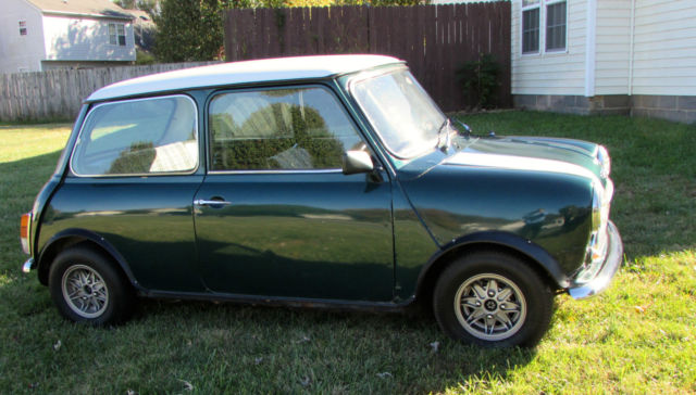british racing green right hand drive austin mini