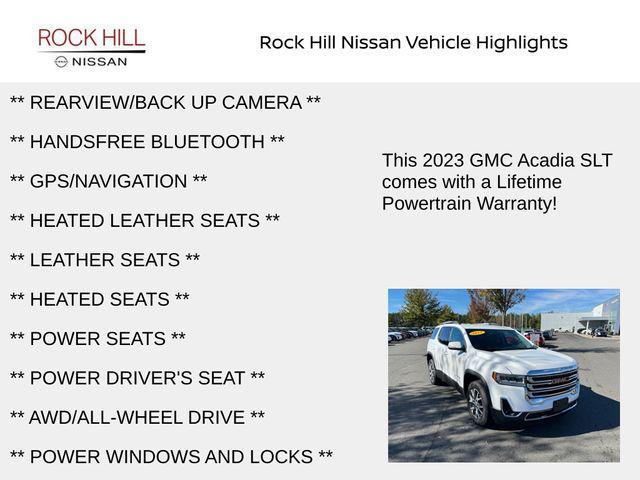 2023 gmc acadia awd slt