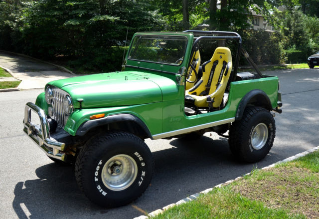 jeep cj 7 1982 with amc straight 6 lifted and lots of fun custom extras