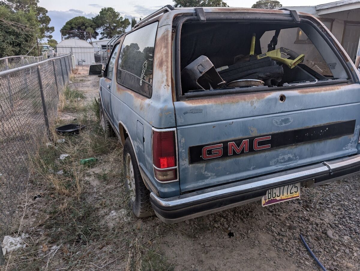 1989 gmc jimmy suv blue jimmy