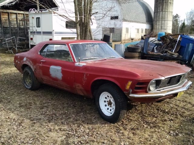 1970 ford mustang coupe v-8 2-door parts car